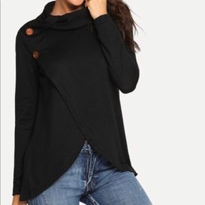 Black swing sweater